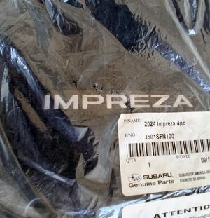 2024 Subaru IMPREZA 4pc Carpeted Floor Mats Black BRAND-NEW w/tags Unopened